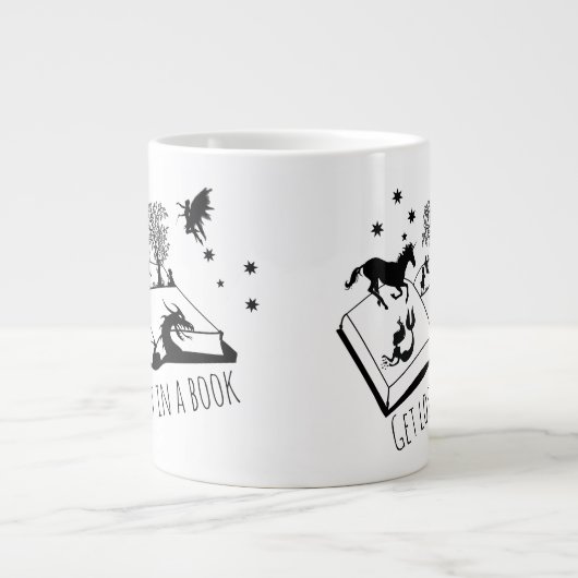 Erhalten Sie in einem Buch verloren Jumbo-Tasse (Vorderseite)