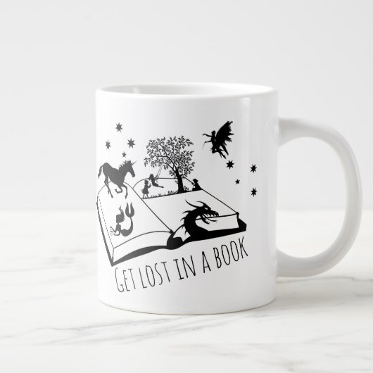 Erhalten Sie in einem Buch verloren Jumbo-Tasse (Rechts)