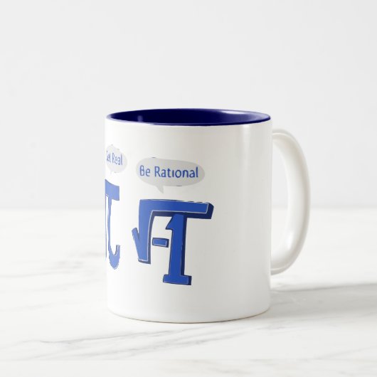 Erhalten Sie ist rational wirklich Zweifarbige Tasse (VorderseiteRechts)
