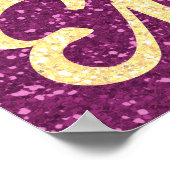 Erhalten Sie keinen inspirierenden Glitzer Poster (Ecke)