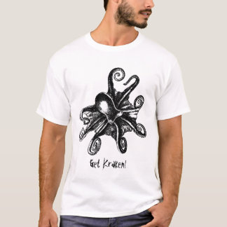 Erhalten Sie Kraken! Cthulu Krake STeampunk T-Shirt