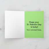 Erhalten Sie - kundenspezifischen St Patrick Tag Karte (Innenseite)