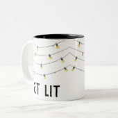 Erhalten Sie Lit lustige Weihnachtslicht-Tasse Zweifarbige Tasse (Vorderseite Links)