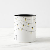 Erhalten Sie Lit lustige Weihnachtslicht-Tasse Zweifarbige Tasse (Mittel)