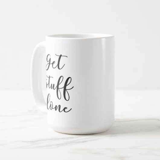 Erhalten Sie Material getane Tasse (Vorderseite Links)