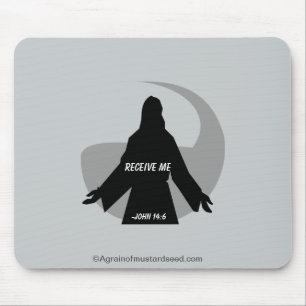 Erhalten Sie mir John 14:6 Bibelzitate Mousepad