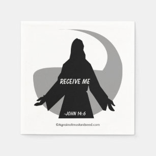 Erhalten Sie mir John 14:6 Bibelzitate Serviette