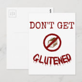 Erhalten Sie nicht Gluted Postkarte (Vorne/Hinten)