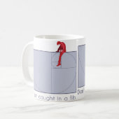 Erhalten Sie nicht in einer Flunkerei gefangen Kaffeetasse (Vorderseite Links)