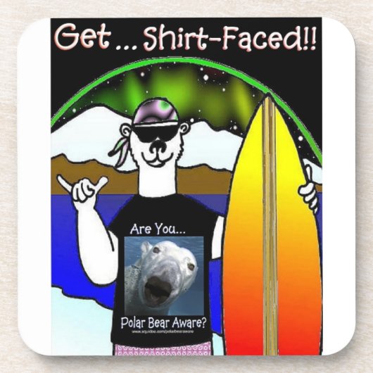 Erhalten Sie Shirt-Gesichtigen Untersetzer (Vorderseite)