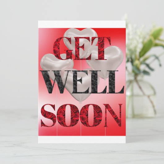 Erhalten Sie sich bald eine gute Einladung (Stehend Vorderseite)