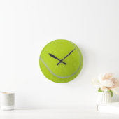 Erhalten Sie Sporty_Tennis_Fuzzy Ball-Entwurf Runde Wanduhr (Zuhause)