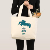 Erhalten Sie über es Pferd Jumbo Stoffbeutel (Vorderseite (Produkt))