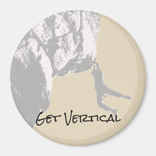 Erhalten Sie vertikal - klettern Sie einen Felsen Magnet