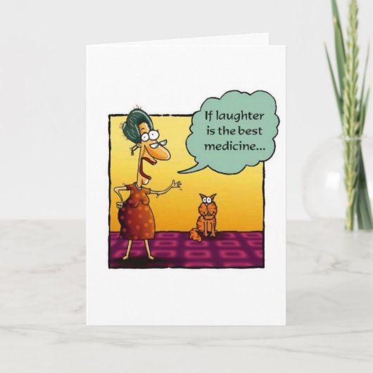 Erhalten Sie "Well-, wenn Gelächter die beste Karte (Vorderseite)