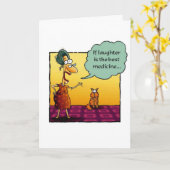 Erhalten Sie "Well-, wenn Gelächter die beste Karte (Gelbe Blume)