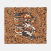 Erhalten Sie Western Fleecedecke (Vorderseite (Horizontal))