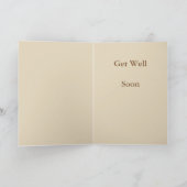 Erhalten Sie wohle bald Gruß-Karte Karte (Innenseite)