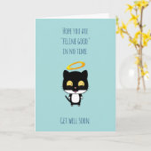 Erhalten Sie wohle bald Hoffnung, die Sie Karte (Gelbe Blume)