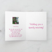 Erhalten Sie wohle bald Hydrangea-Wasserfall-Karte Karte (Innenseite)