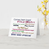 Erhalten Sie wohle bald Karte (Gelbe Blume)