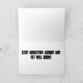 Erhalten Sie wohle bald Karte (Innenseite)