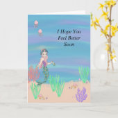 Erhalten Sie wohle bald Karte für ein weibliches (Gelbe Blume)