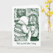 Erhalten Sie wohle bald Karte - Siesta (Gelbe Blume)