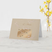 Erhalten Sie wohle Grußkarte Karte (Gelbe Blume)