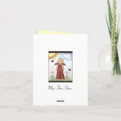 Erhalten Sie wohle Grußkarte Karte (Rückseite)