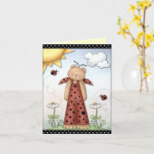 Erhalten Sie wohle Grußkarte Karte (Gelbe Blume)