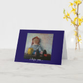 Erhalten Sie wohle Karte (Gelbe Blume)