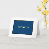 erhalten Sie wohle Karte (Gelbe Blume)