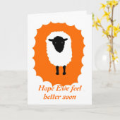 Erhalten Sie wohle Karte, das Karte (Gelbe Blume)