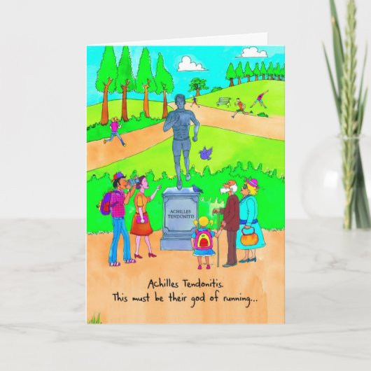 Erhalten Sie wohle Karte für Läufer - (Vorderseite)