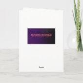 Erhalten Sie wohle Karte - sarkastisch (Rückseite)