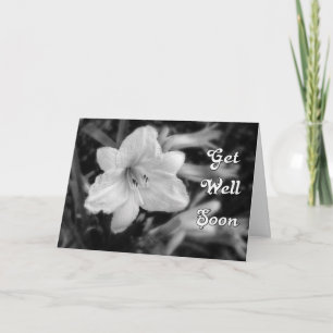 Erhalten Sie wohle Lilie Karte