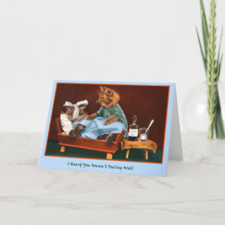 Erhalten Sie wohle Miezekatze Karte