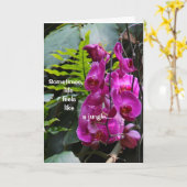 Erhalten Sie wohle Orchideen Karte (Gelbe Blume)