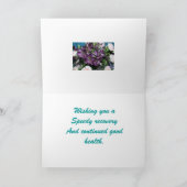 ERHALTEN SIE WOHLE WUNSCH-GRUSS-KARTEN KARTE (Innenseite)