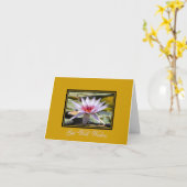 "Erhalten Sie wohle Wünsche " Karte (Gelbe Blume)