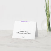 Erhalten Sie wohle Wünsche - tausend Papierkräne Karte (Rückseite)