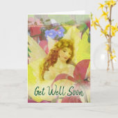 Erhalten Sie wohlen bald Engel Karte (Gelbe Blume)