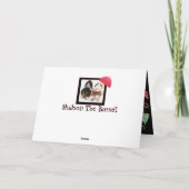 "Erhalten Sie wohlen" Jagdhund, Regen u. Karte (Rückseite)