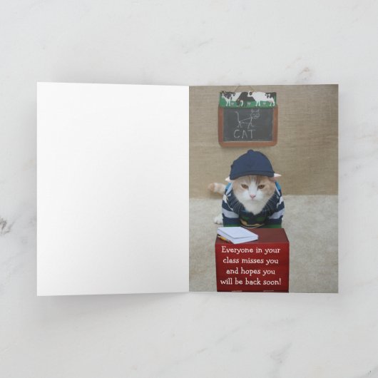 Erhalten Sie wohlen Unfall/gebrochenen Arm/Bein Karte (Innenseite)