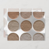 Erhaltenes Make-up? - Grundlagenpalette des Postkarte (Vorne/Hinten)