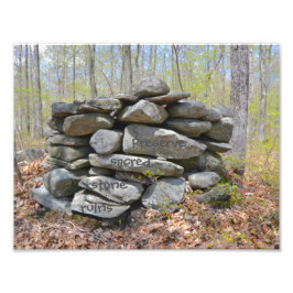 Erhaltung der Ruinen des Heiligen Steins Fotodruck