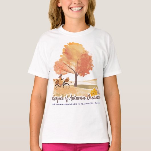 Erhaltung der Träume im Herbst | Custom Fall Gesch T-Shirt (Vorderseite)