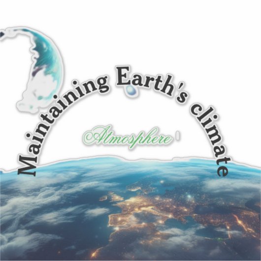 Erhaltung des Erdklimas Aufkleber (Vorderseite)