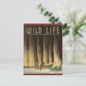 Erhaltung des wild lebenden Lebens Postkarte (Stehend Vorderseite)